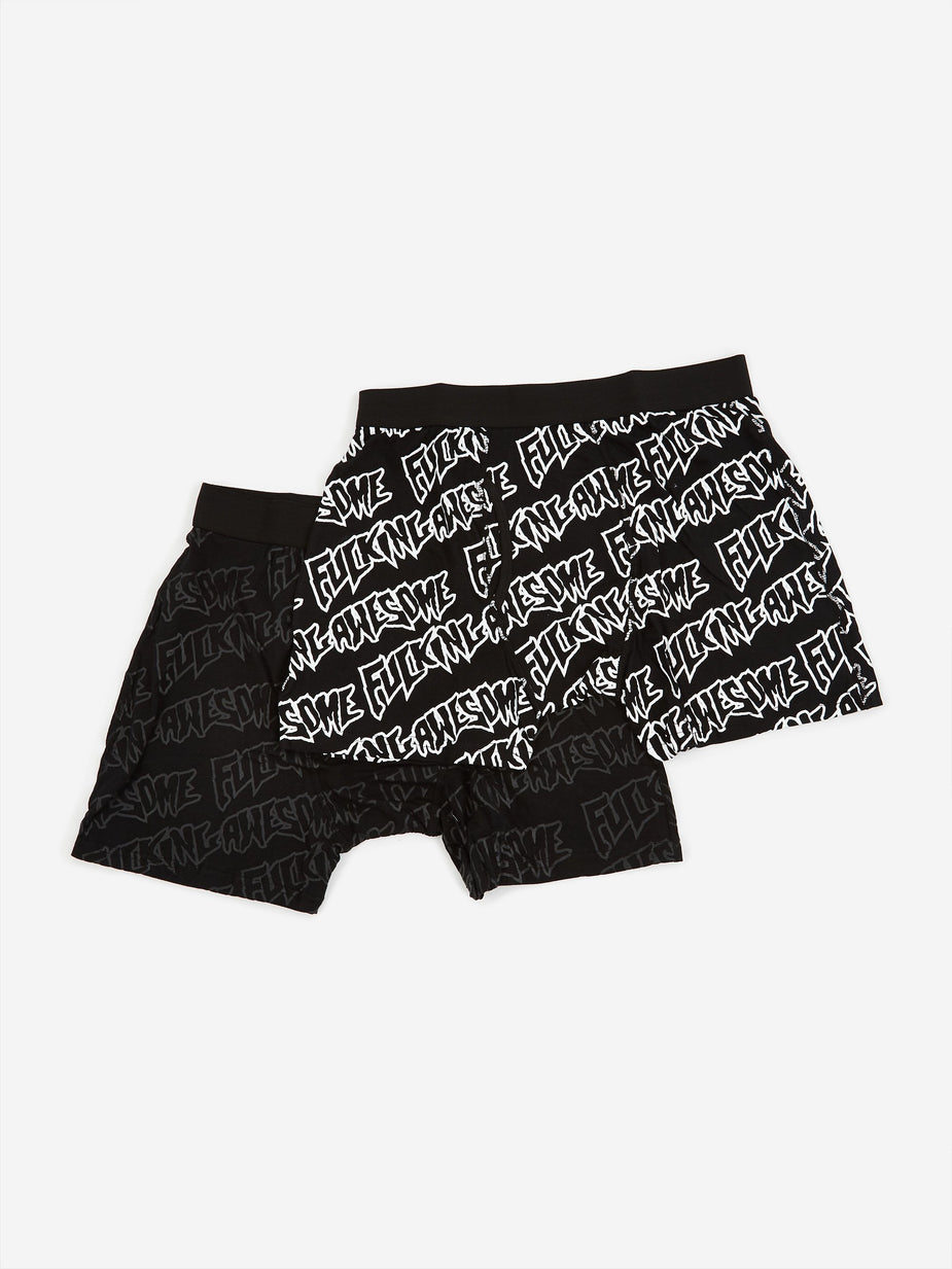 Fucking Awesome Fucking Awesome Boxer Briefs - Black/White - Black