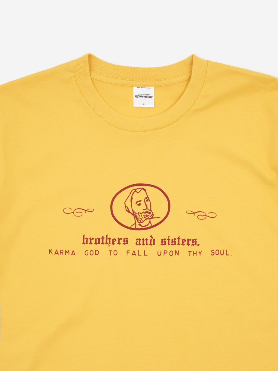 Fucking Awesome Fucking Awesome Brothers and Sisters Shortsleeve T-Shirt - Gold - Gold