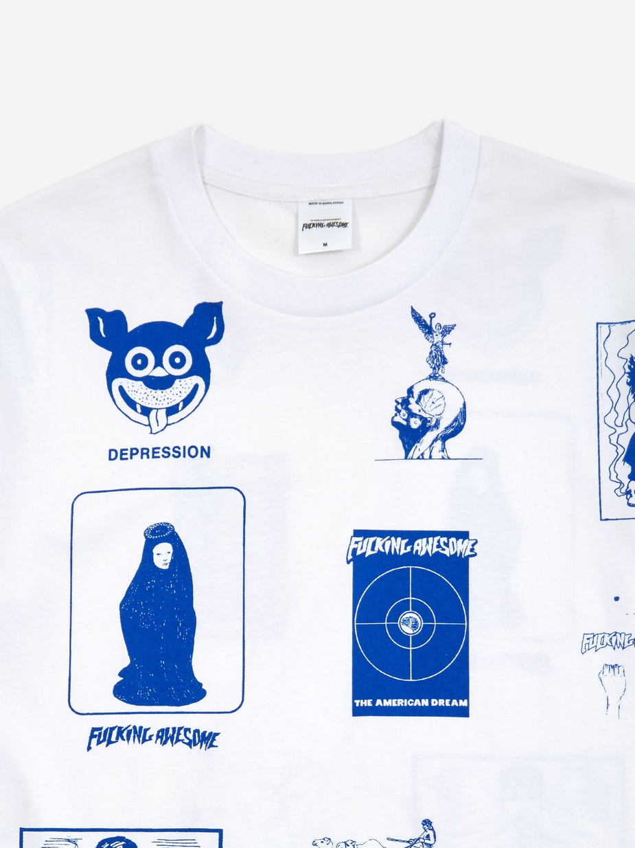 Fucking Awesome Fucking Awesome Cut Out 2 Shortsleeve T-Shirt - White - White