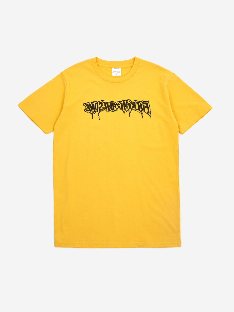 Fucking Awesome Fucking Awesome Drip Stamp Shortsleeve T-Shirt - Gold - Gold