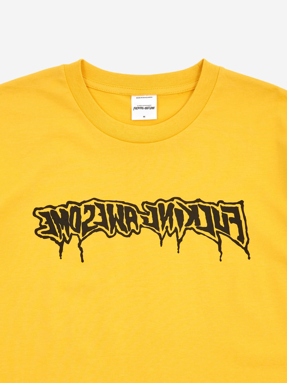 Fucking Awesome Fucking Awesome Drip Stamp Shortsleeve T-Shirt - Gold - Gold