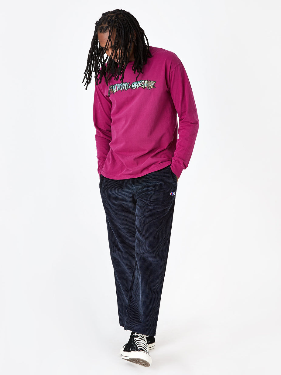 Fucking Awesome Fucking Awesome Extinction Longsleeve T-Shirt - Pigment Dyed Vineyard - Tie-Dye