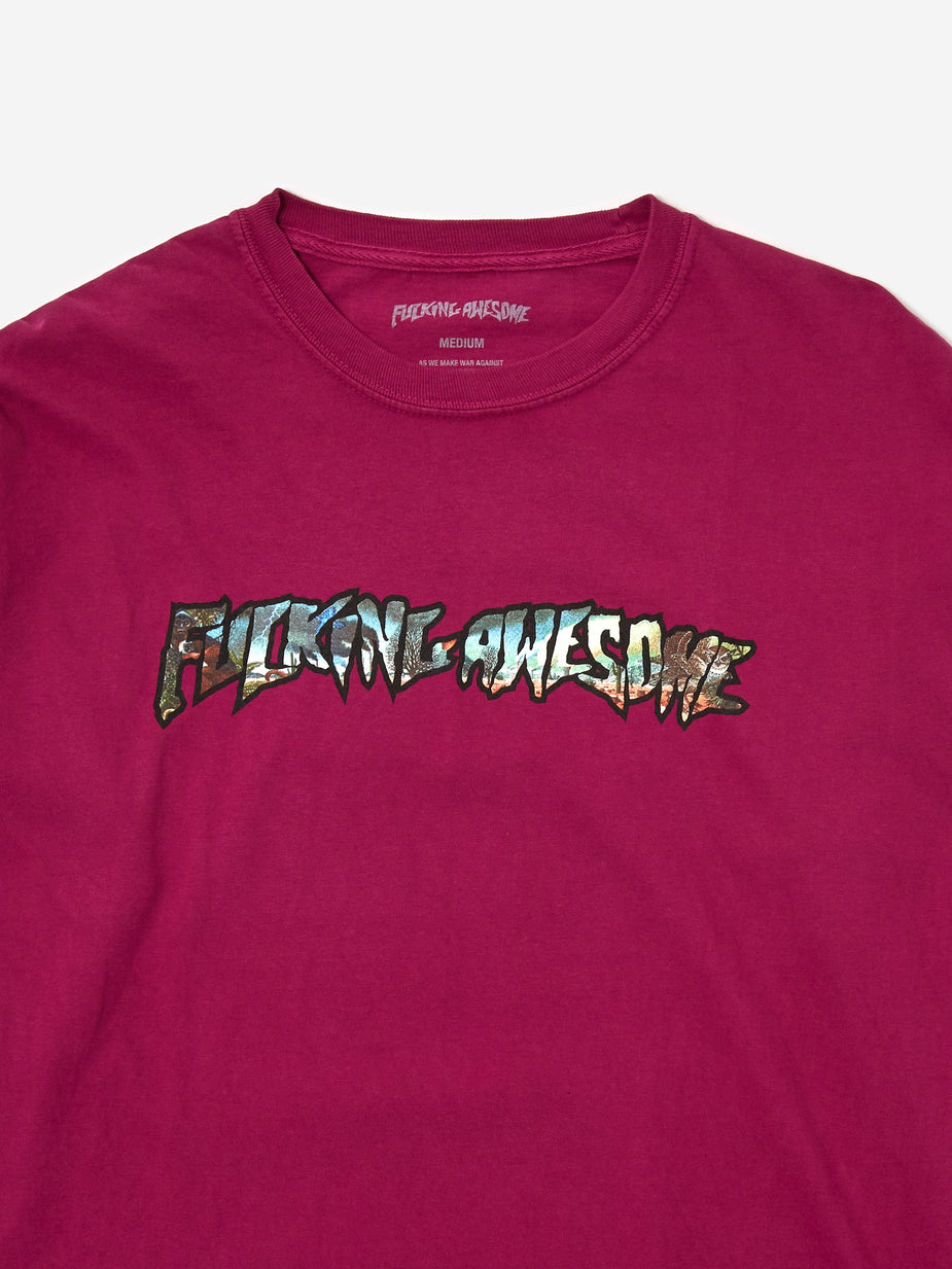 Fucking Awesome Fucking Awesome Extinction Longsleeve T-Shirt - Pigment Dyed Vineyard - Tie-Dye