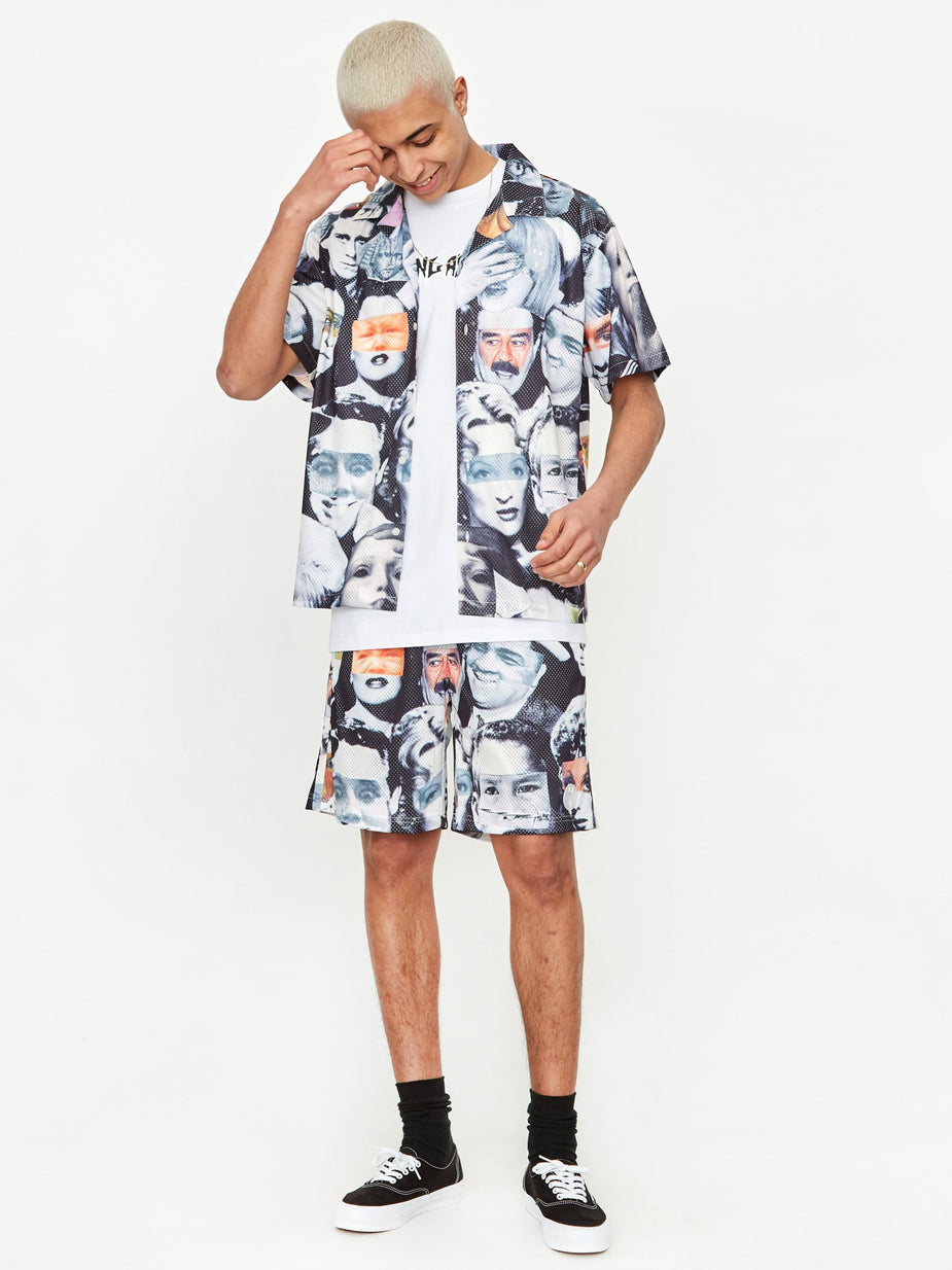 Fucking Awesome Fucking Awesome Jersey Mesh Club Shirt - Faces Collage - Other