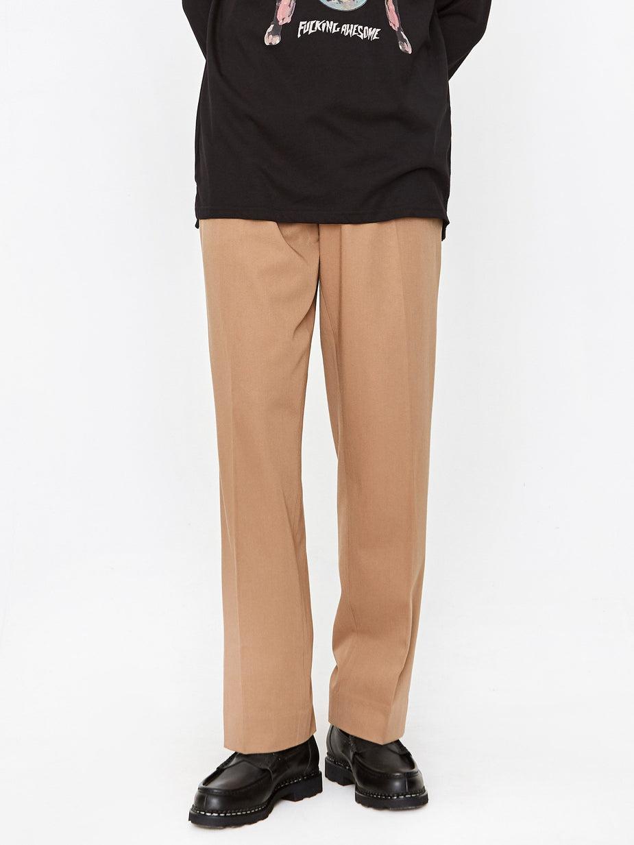 Fucking Awesome Fucking Awesome Pleated Trouser - Khaki - Neutrals
