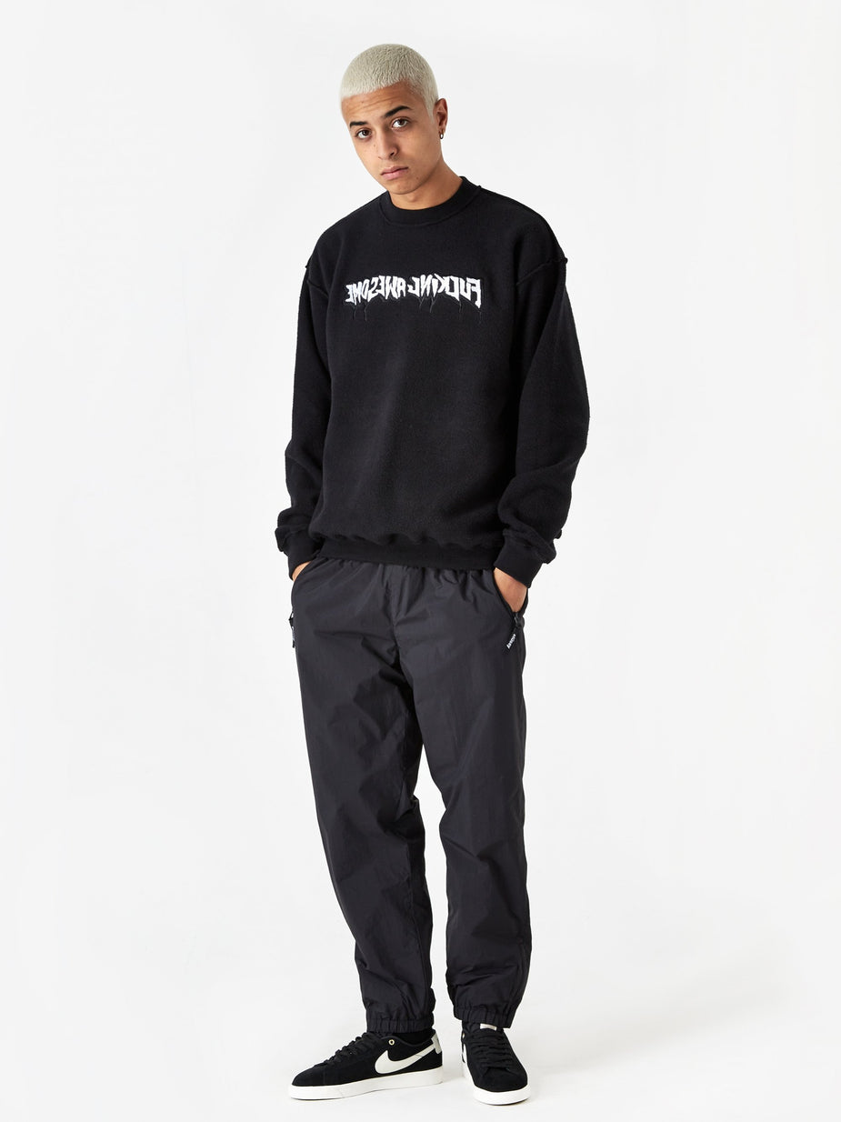 Fucking Awesome Fucking Awesome Reversible Empty Drip Crewneck Sweatshirt - Black - Black