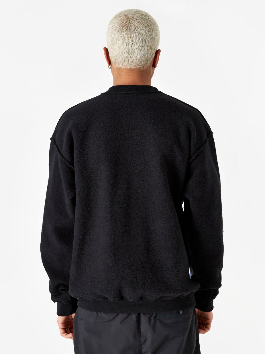 Fucking Awesome Fucking Awesome Reversible Empty Drip Crewneck Sweatshirt - Black - Black
