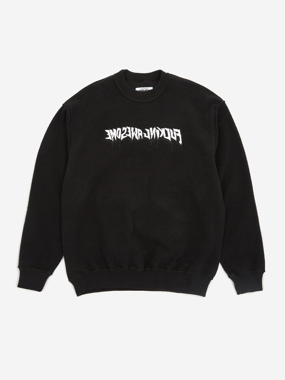 Fucking Awesome Fucking Awesome Reversible Empty Drip Crewneck Sweatshirt - Black - Black