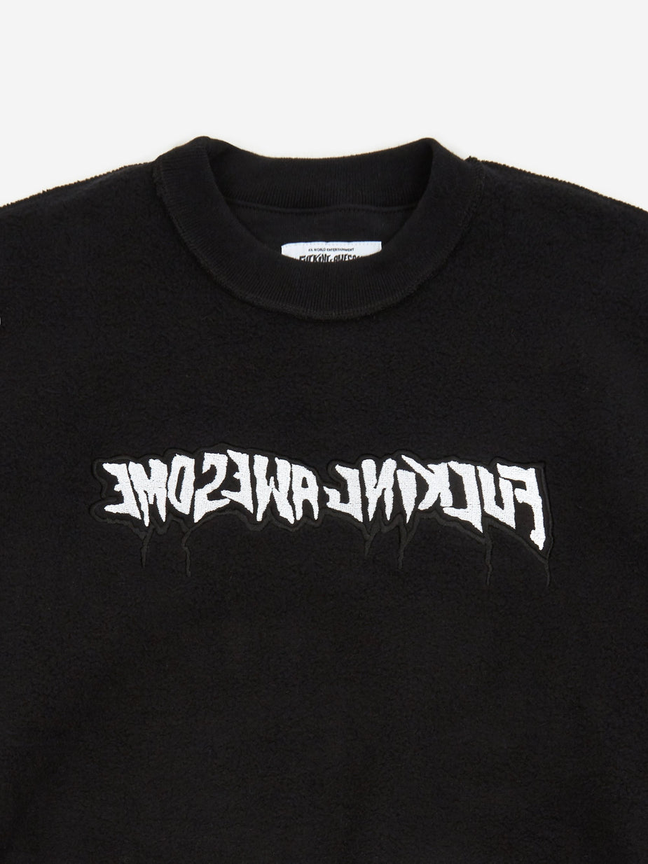 Fucking Awesome Fucking Awesome Reversible Empty Drip Crewneck Sweatshirt - Black - Black