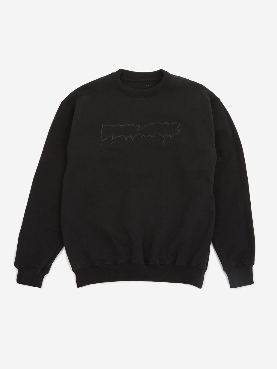 Fucking Awesome Fucking Awesome Reversible Empty Drip Crewneck Sweatshirt - Black - Black
