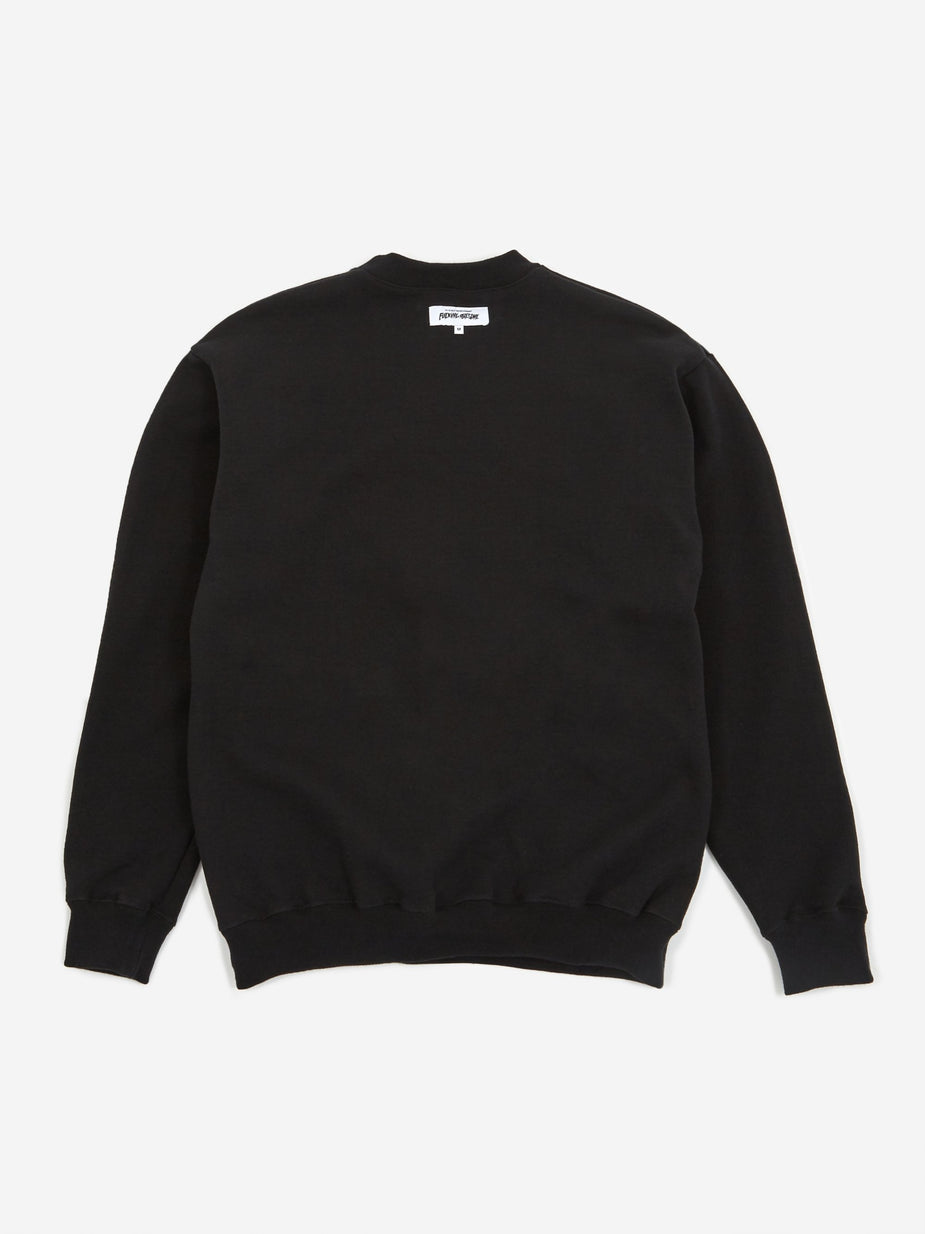 Fucking Awesome Fucking Awesome Reversible Empty Drip Crewneck Sweatshirt - Black - Black