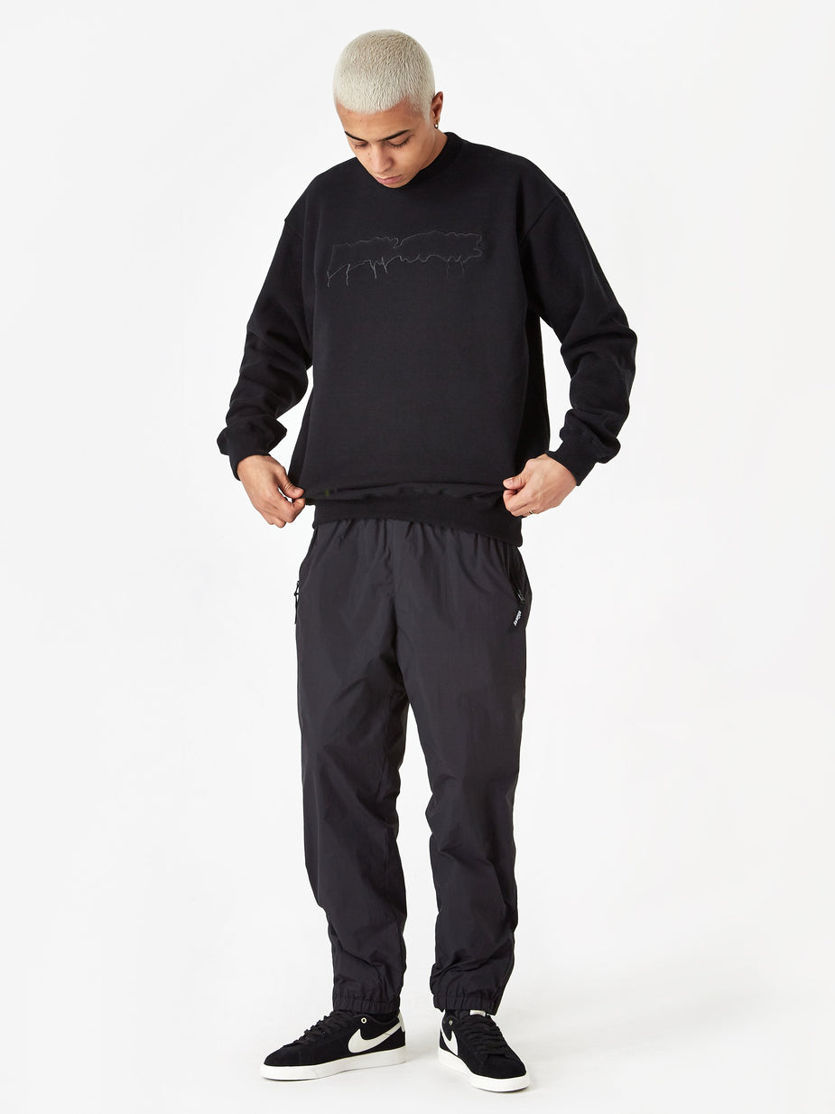 Fucking Awesome Fucking Awesome Reversible Empty Drip Crewneck Sweatshirt - Black - Black