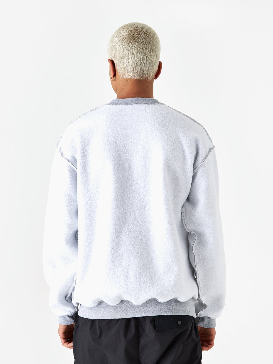 Fucking Awesome Fucking Awesome Reversible Empty Drip Crewneck Sweatshirt - Heather Grey - Grey