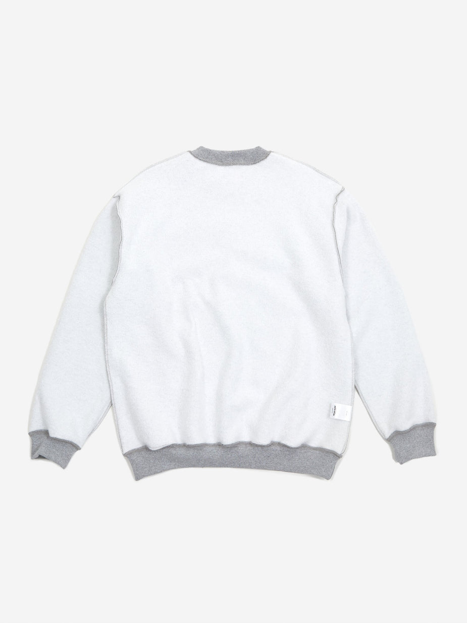 Fucking Awesome Fucking Awesome Reversible Empty Drip Crewneck Sweatshirt - Heather Grey - Grey