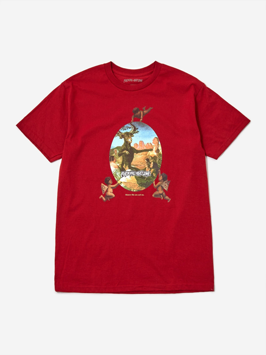 Fucking Awesome Fucking Awesome Sinners Shortsleeve T-Shirt - Scarlet Red - Red