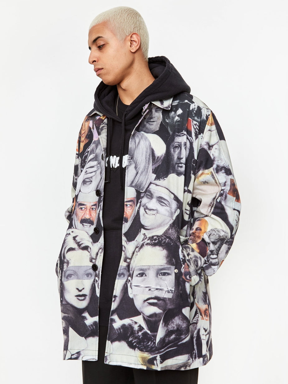 Fucking Awesome Fucking Awesome Trench Coat - Faces Collage - Other