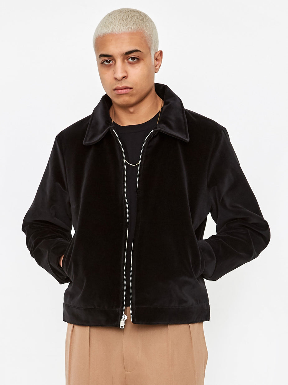 Fucking Awesome Fucking Awesome Winged Woman Velvet Work Jacket - Black - Black