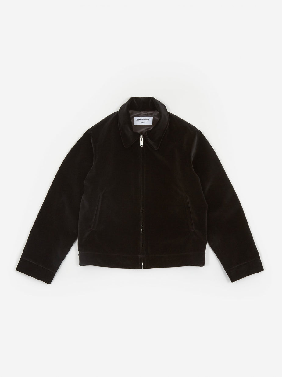 Fucking Awesome Fucking Awesome Winged Woman Velvet Work Jacket - Black - Black