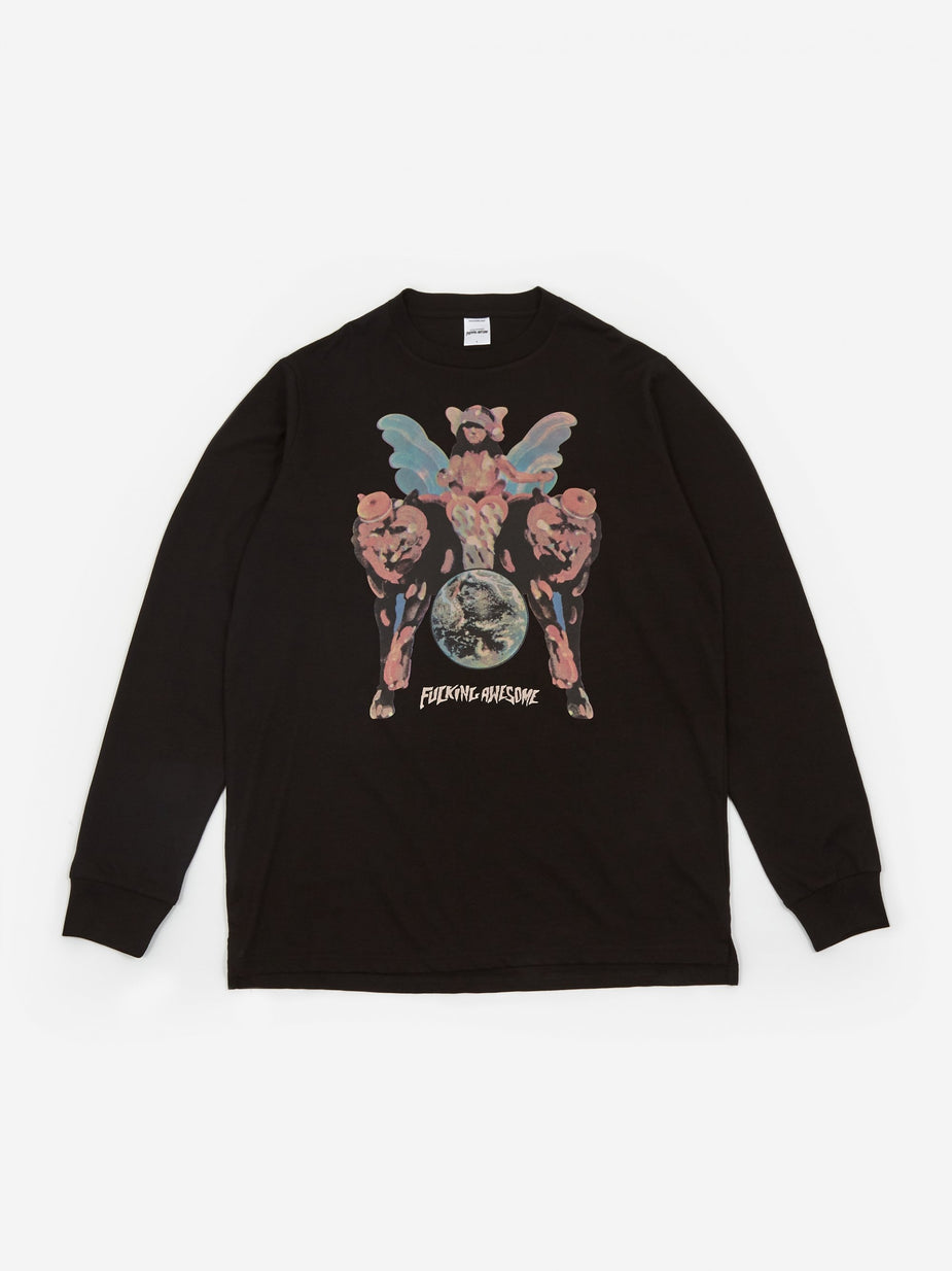 Fucking Awesome Fucking Awesome Winged Women Longsleeve T-Shirt - Black - Black