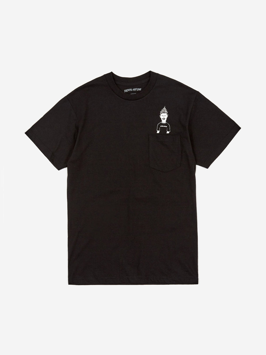Fucking Awesome Fucking Awesome Ash Pocket Shortsleeve T-Shirt - Black - Black