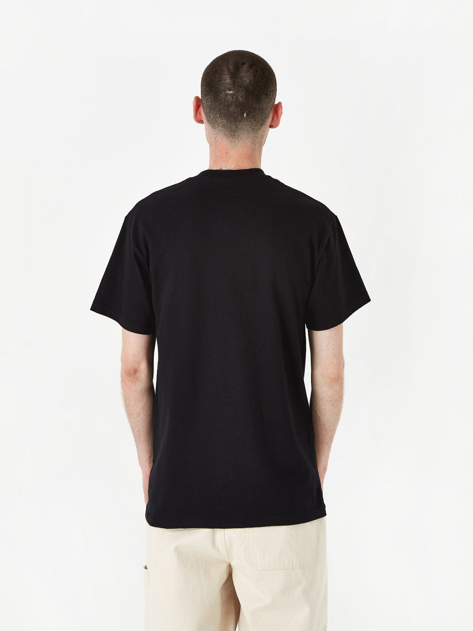 Fucking Awesome Fucking Awesome Ash Pocket Shortsleeve T-Shirt - Black - Black