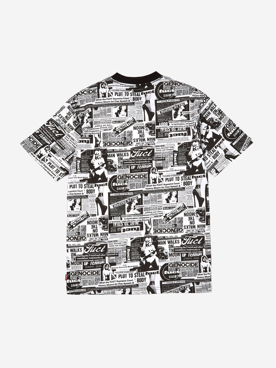 Fuct Fuct Headlines Shortsleeve T-Shirt - Black - Black