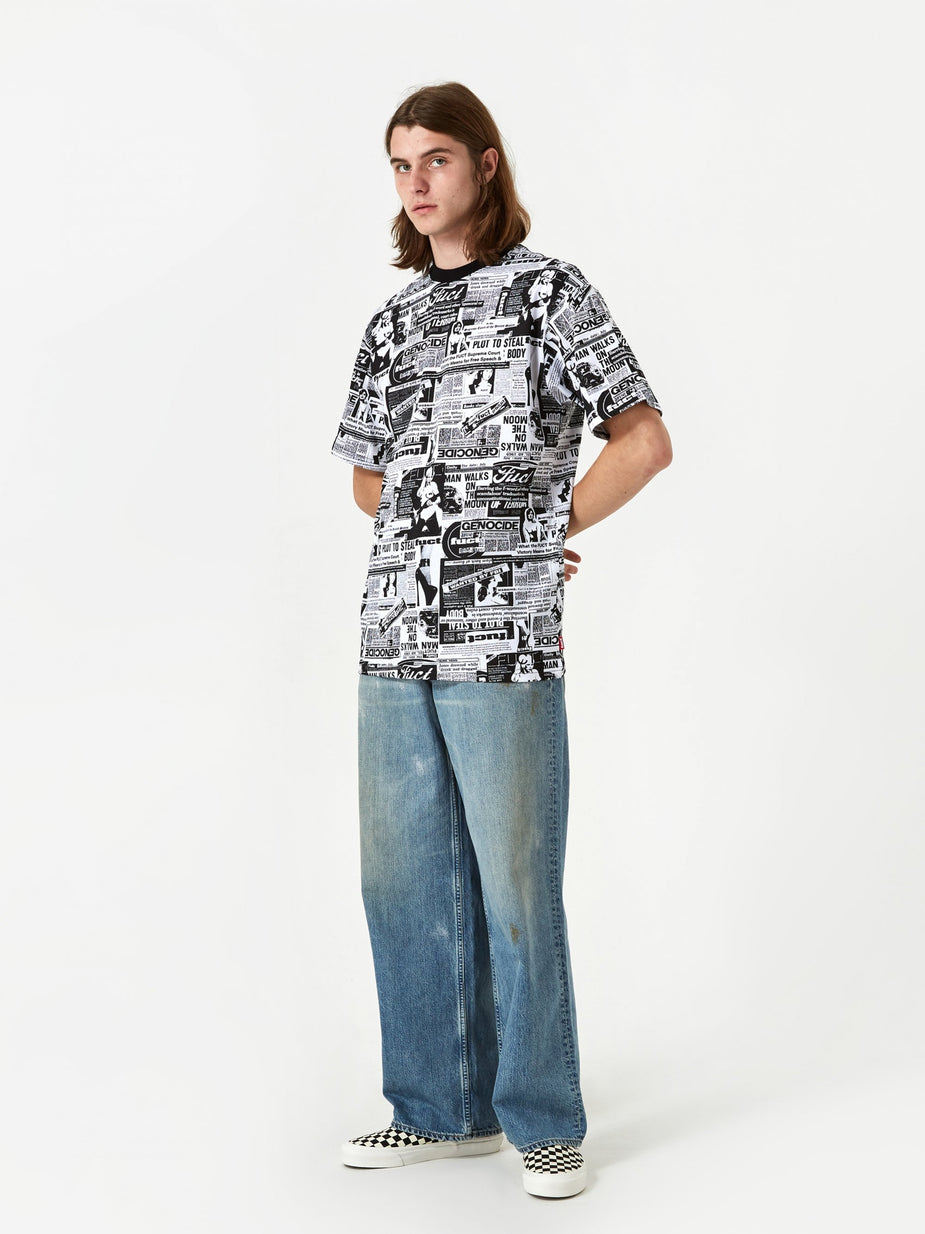 Fuct Fuct Headlines Shortsleeve T-Shirt - Black - Black