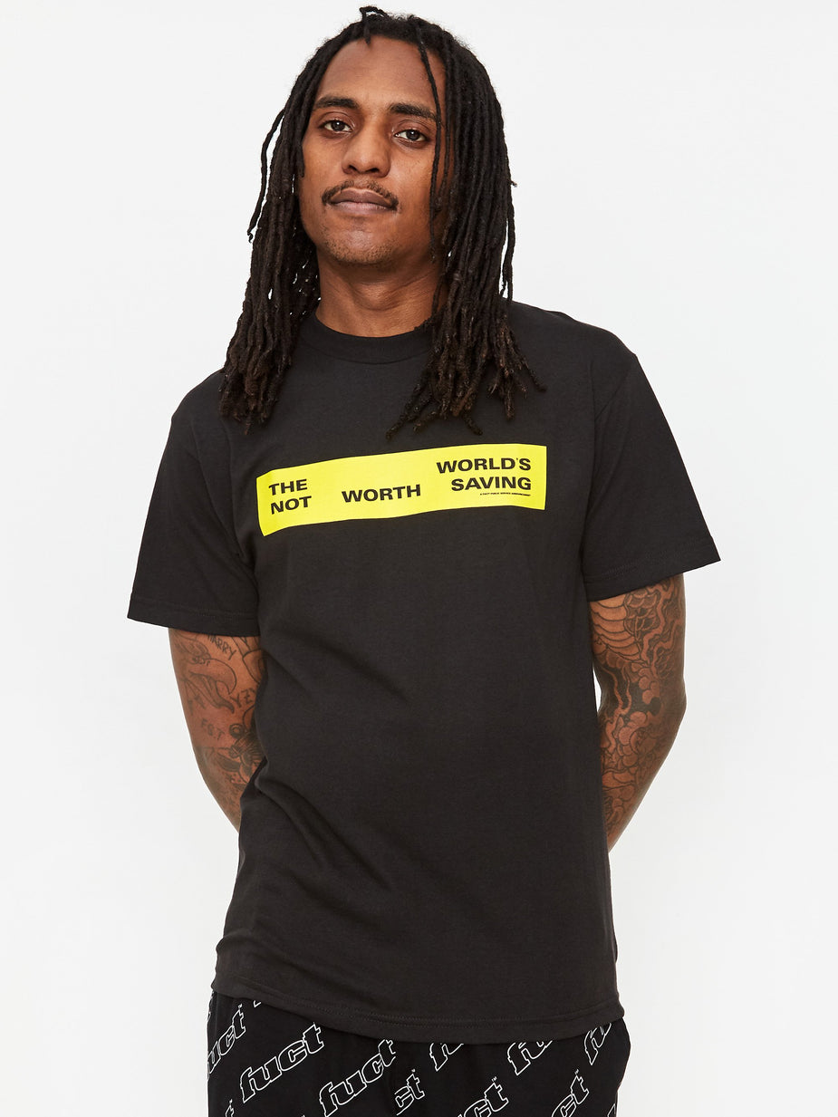 Fuct Fuct Not Worth Saving Shortsleeve T-Shirt - Black - Black