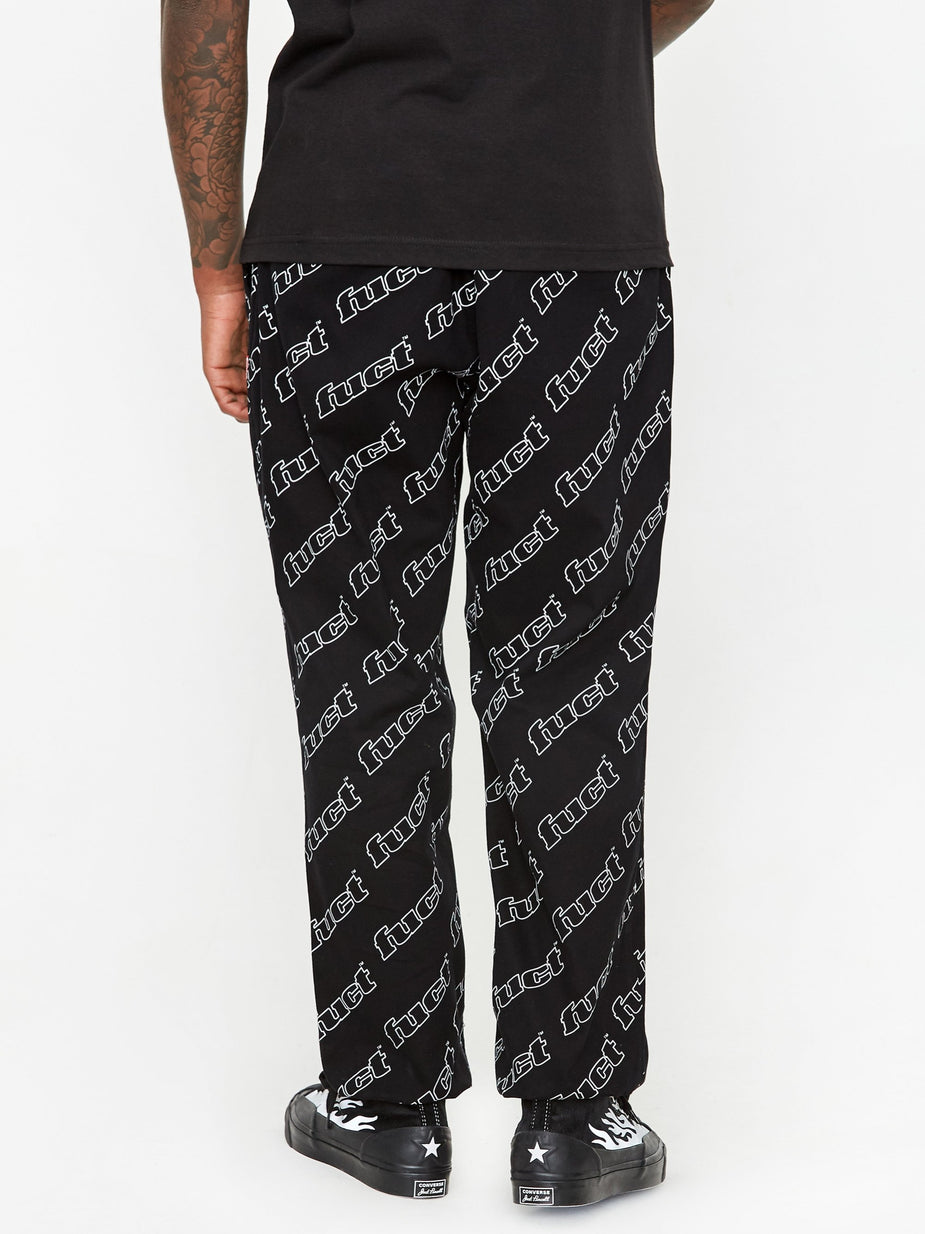 Fuct Fuct Pattern Skater Pant - Black - Black