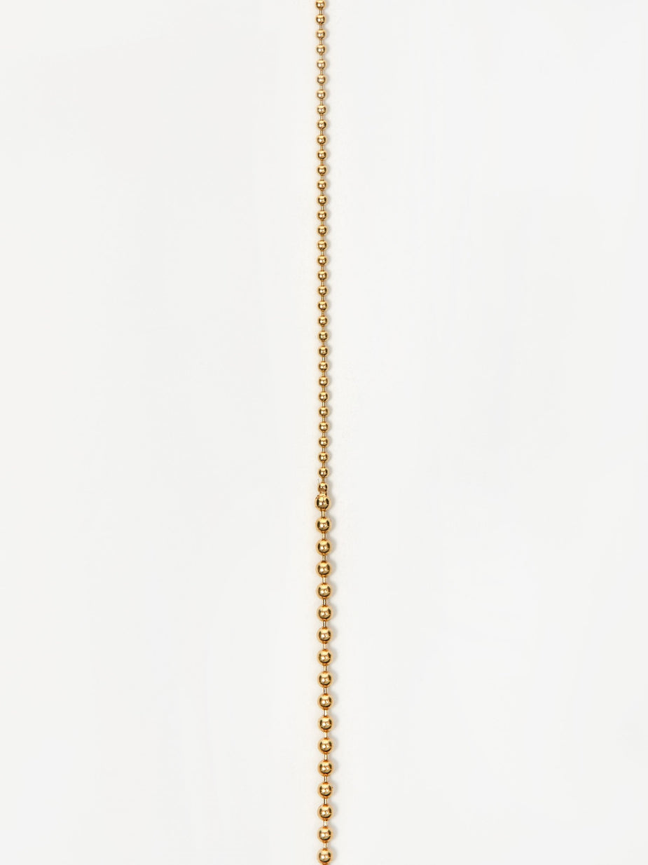 Gabriela Artigas Gabriela Artigas Soft Ball Long Chain Necklace - Yellow Gold Plate - Gold