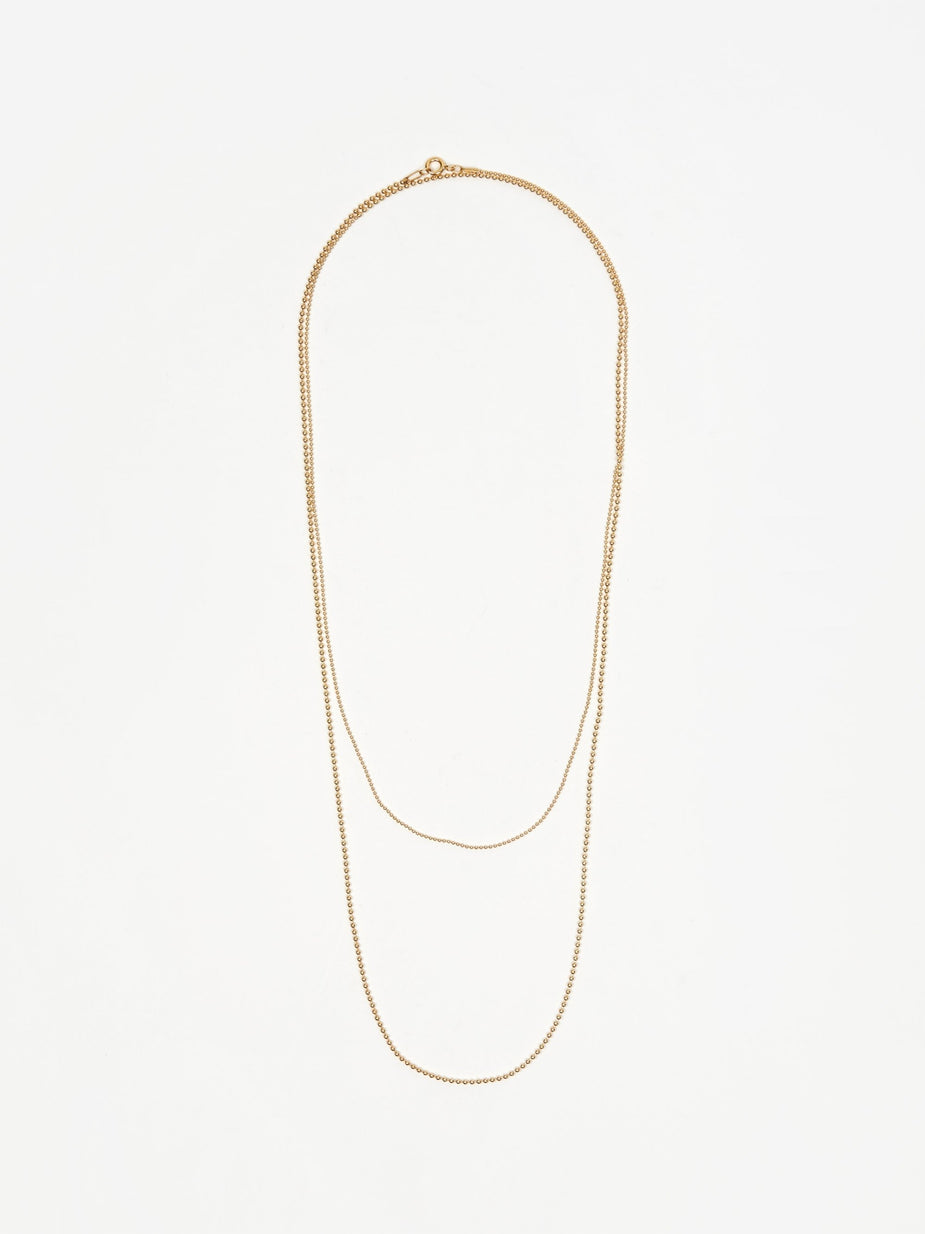 Gabriela Artigas Gabriela Artigas Soft Ball Long Chain Necklace - Yellow Gold Plate - Gold