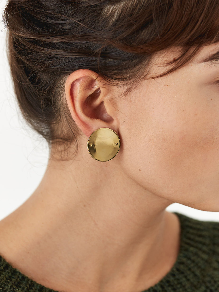 Gabriela Artigas Gabriela Artigas Disc 40mm Earring - Gold - Gold