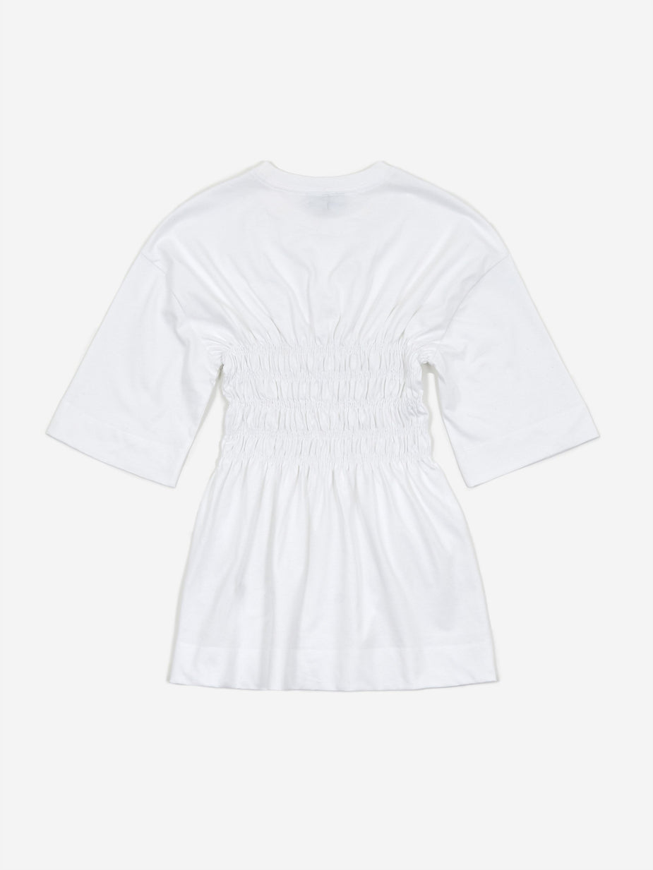 Ganni Ganni Basic Cotton Jersey Top - Bright White - White