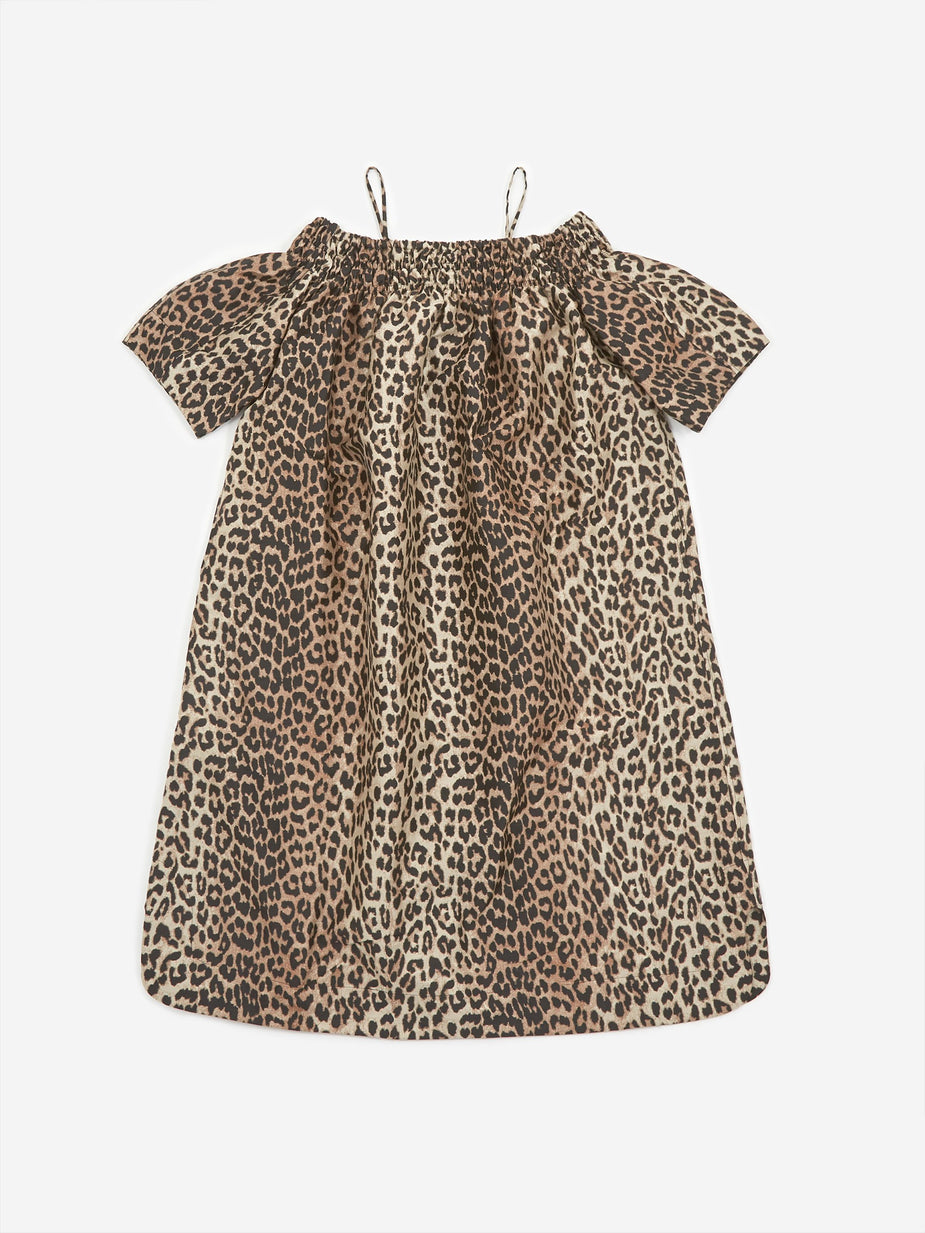 Ganni Ganni Crispy Jacquard Dress - Phantom - Animal Print