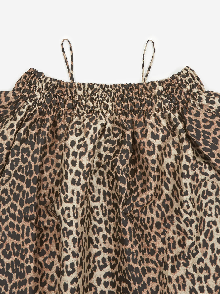 Ganni Ganni Crispy Jacquard Dress - Phantom - Animal Print