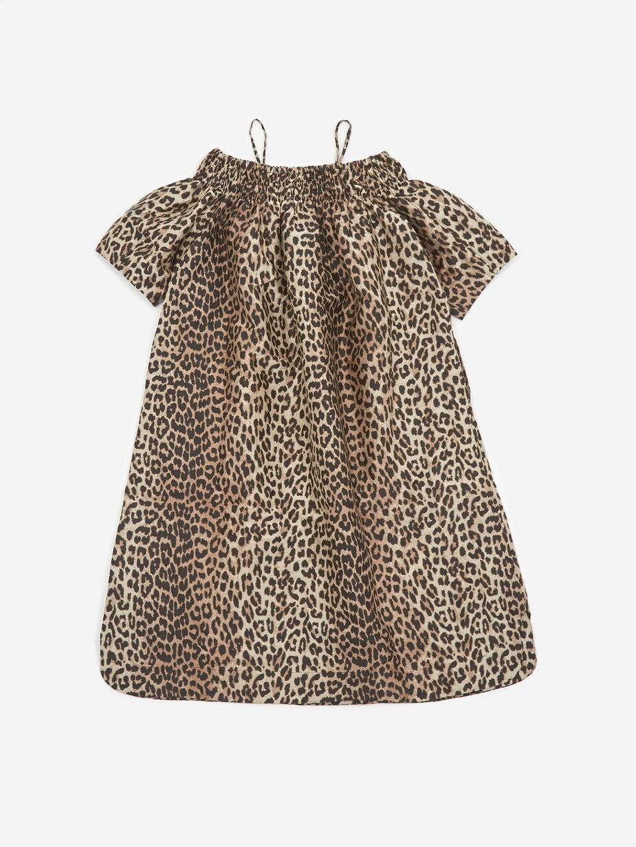 Ganni Ganni Crispy Jacquard Dress - Phantom - Animal Print