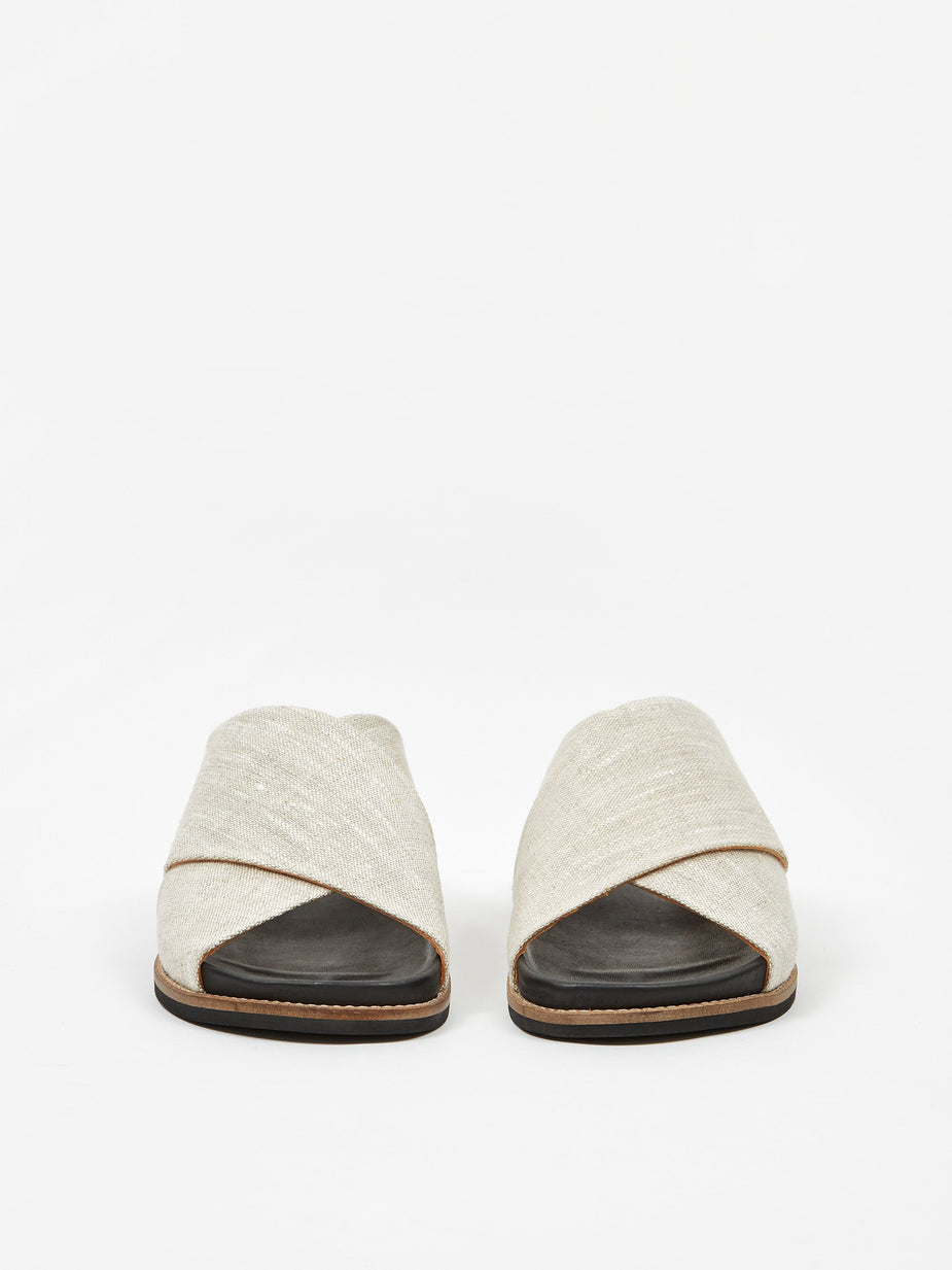 Ganni Ganni Crossover Flat Sandal - Nature - Other