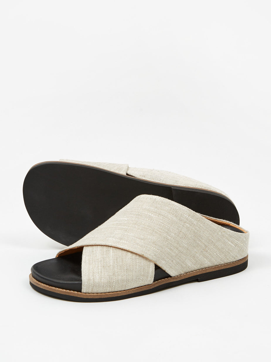 Ganni Ganni Crossover Flat Sandal - Nature - Other