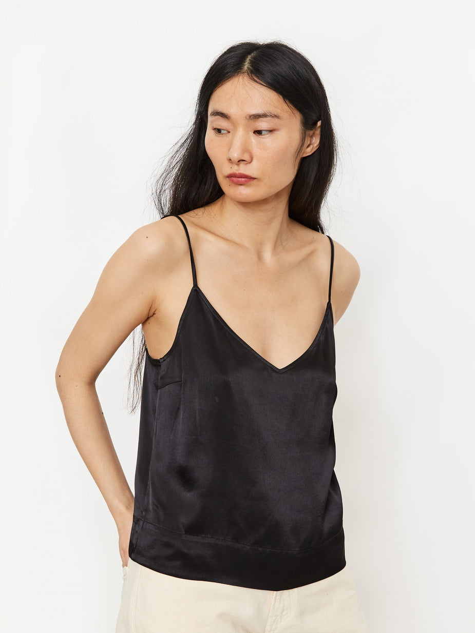 Ganni Ganni Heavy Cami Top - Black - Black