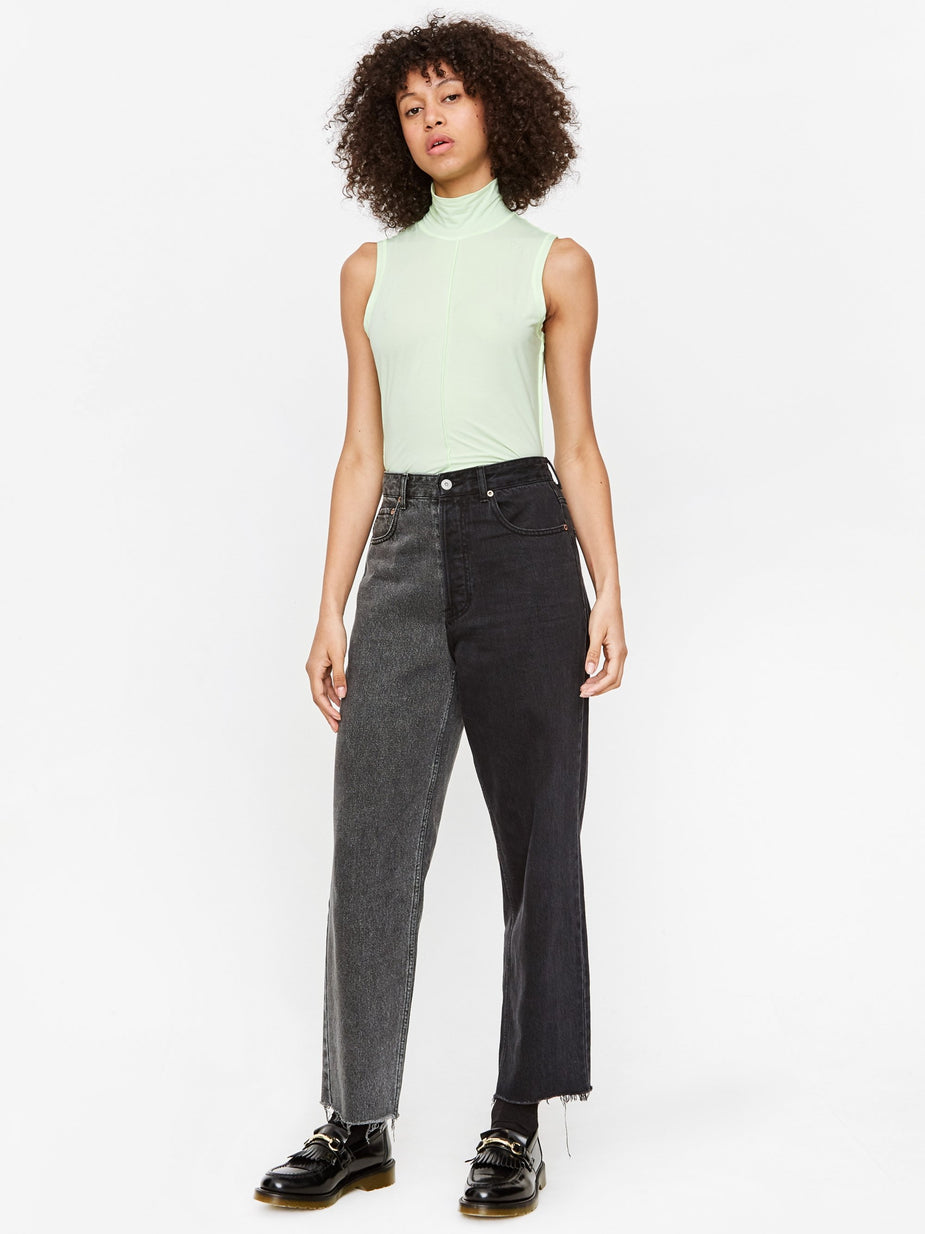Ganni Ganni Light Stretch Jersey Sleeveless Top - Patina Green - Green