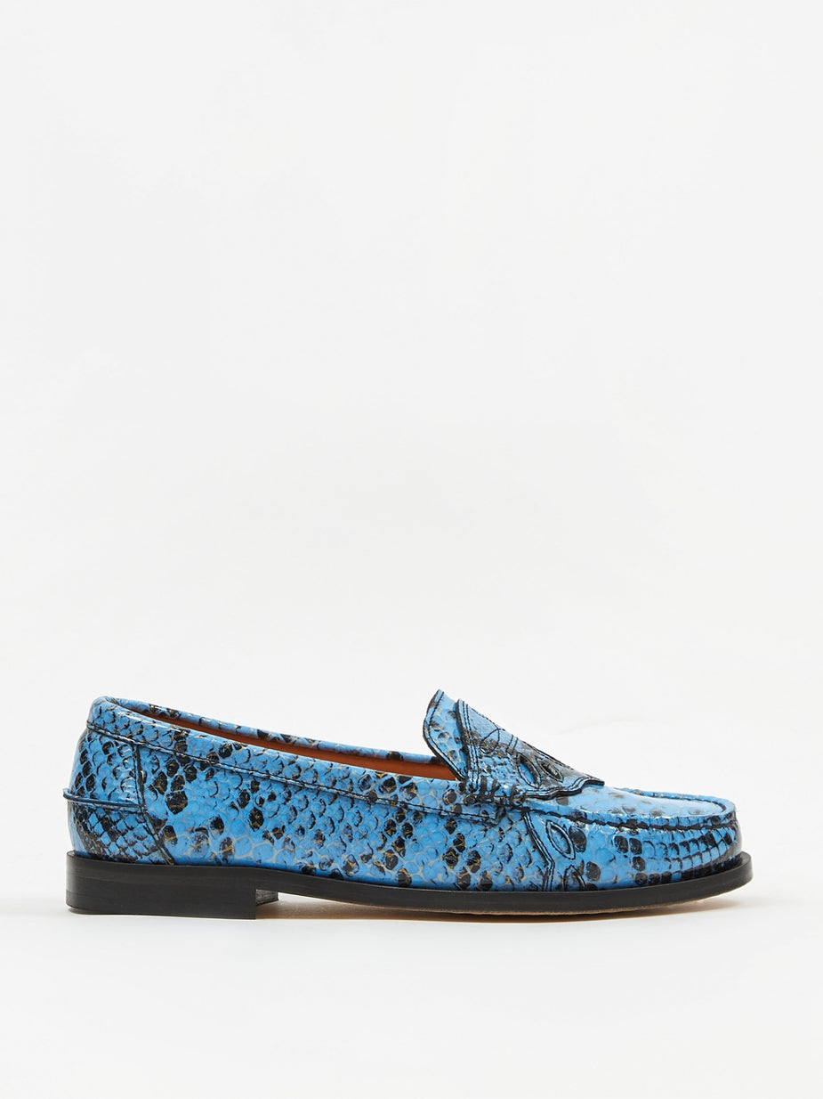 Ganni Ganni Mocassin Shoe - Brunnera Blue - Blue
