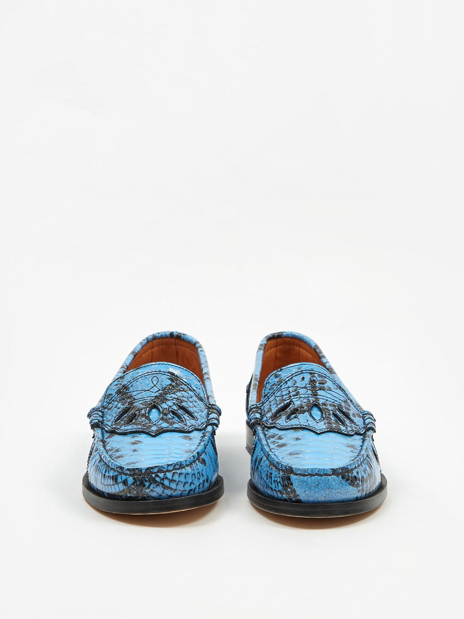 Ganni Ganni Mocassin Shoe - Brunnera Blue - Blue