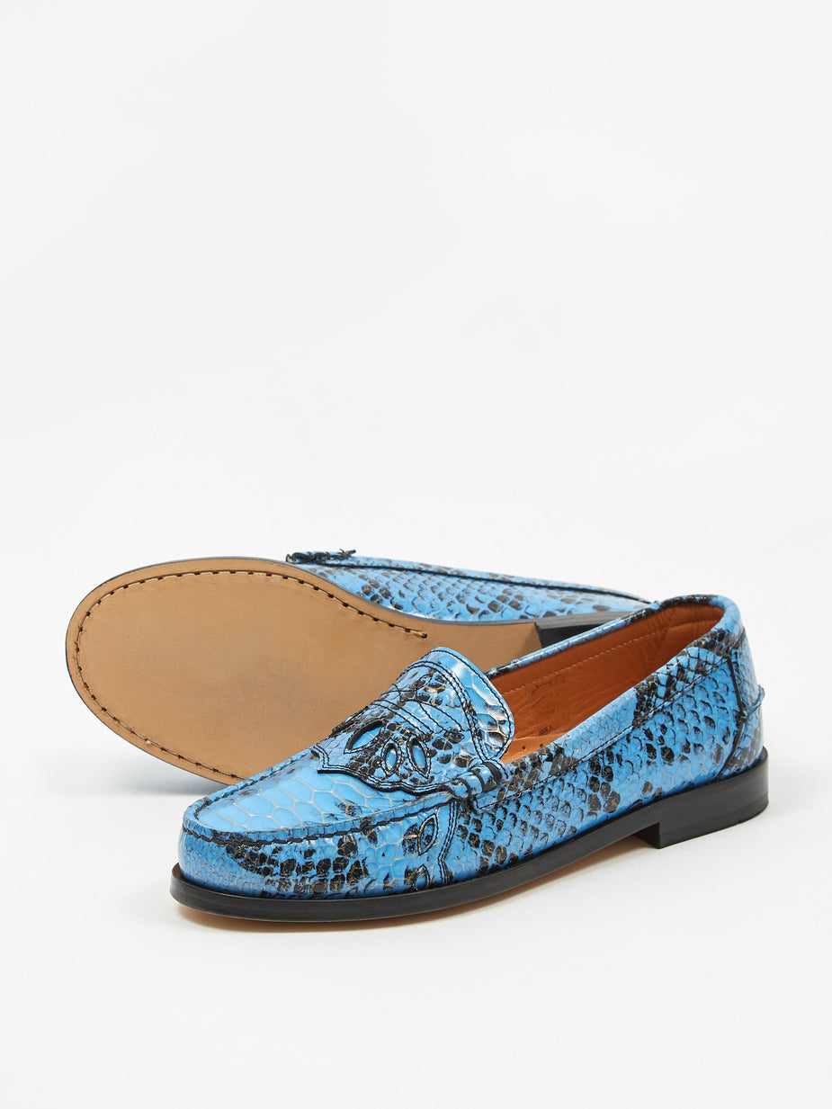 Ganni Ganni Mocassin Shoe - Brunnera Blue - Blue