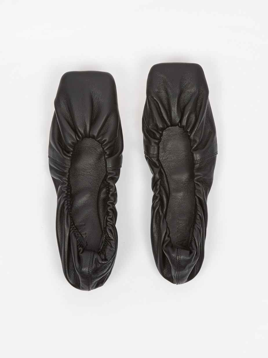 Ganni Ganni Napa Flat - Black - Black