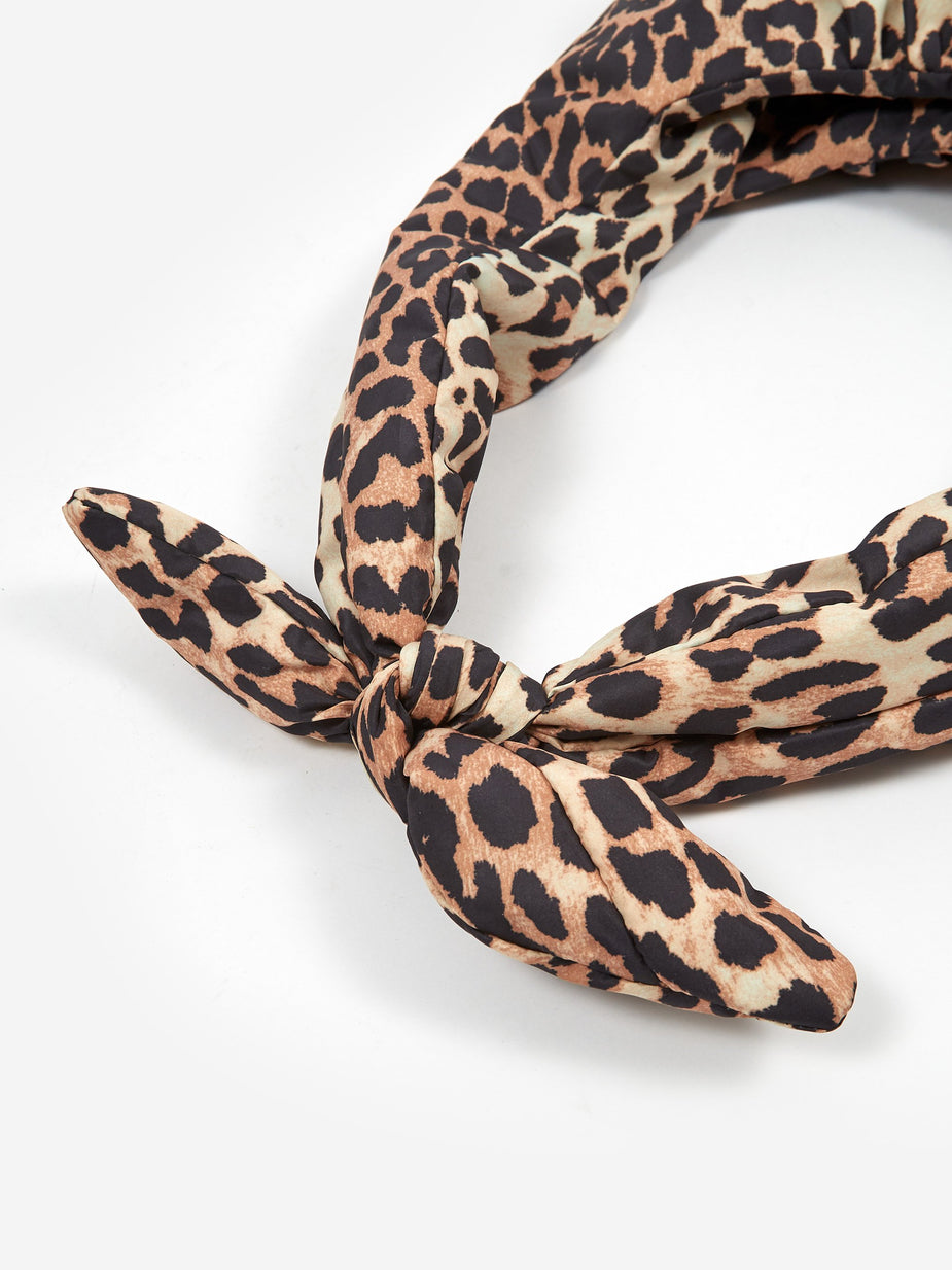 Ganni Ganni Padded Tech Fabric Bag - Leopard - Animal Print