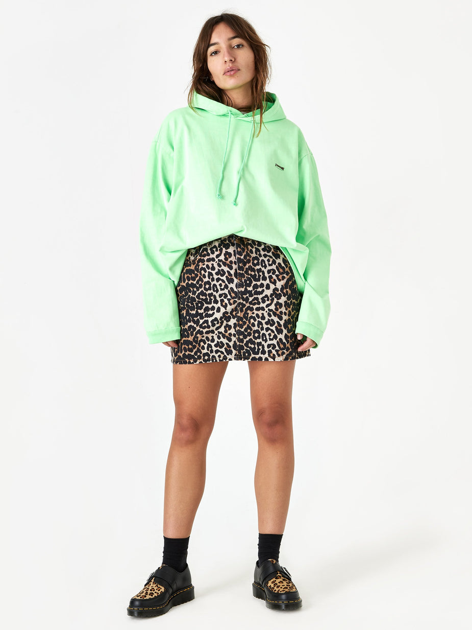 Ganni Ganni Print Denim Skirt - Leopard - Animal Print