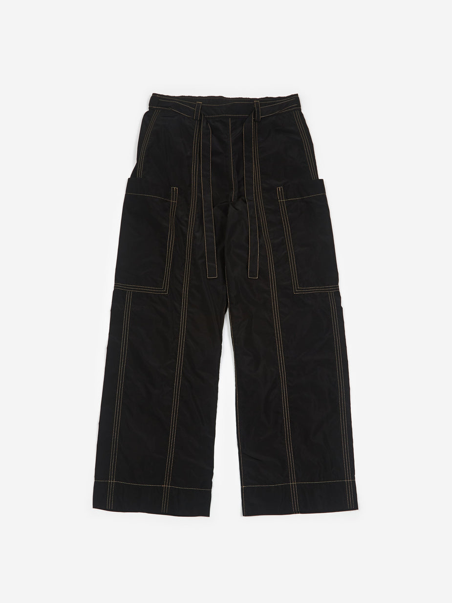 Ganni Ganni Recycled Trousers - Black - Black