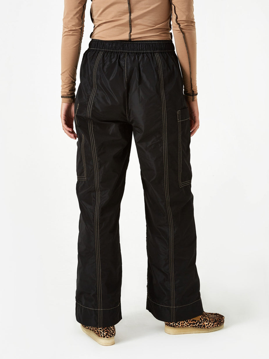 Ganni Ganni Recycled Trousers - Black - Black