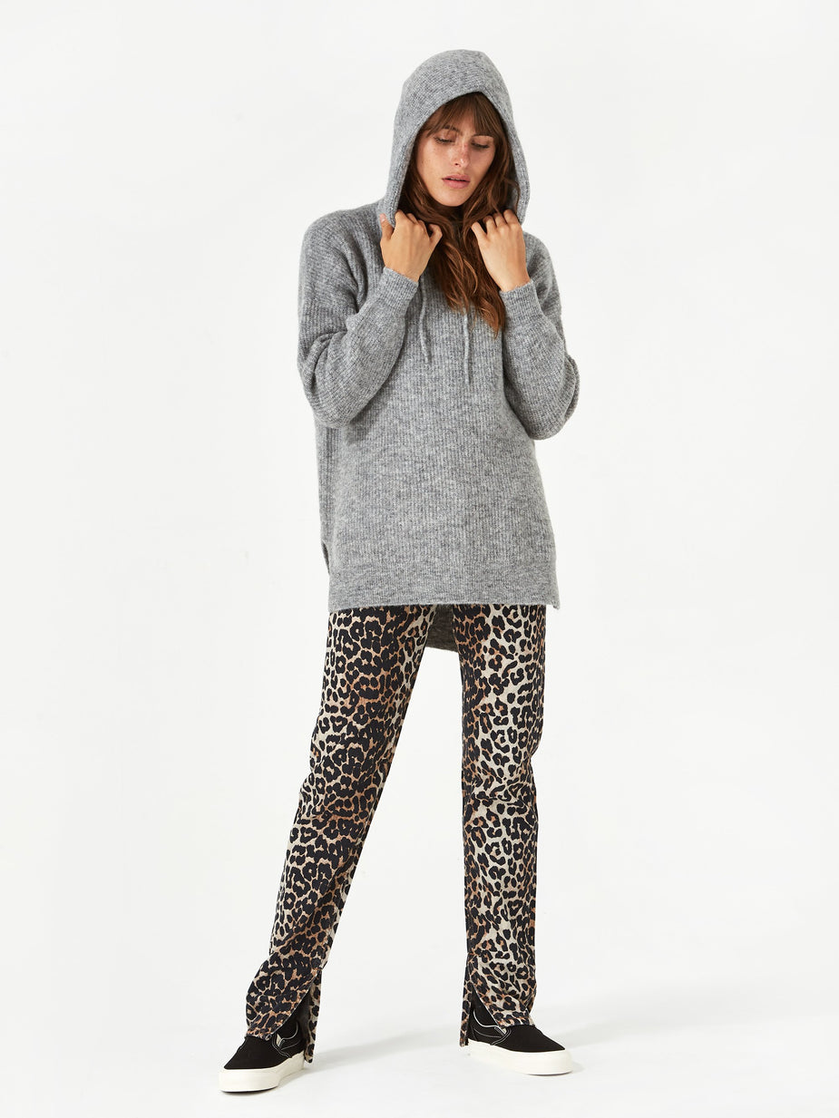 Ganni Ganni Soft Wool Knit Hoodie - Paloma Melange - Other