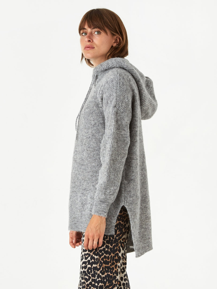 Ganni Ganni Soft Wool Knit Hoodie - Paloma Melange - Other